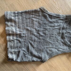 Aritzia grey Striped Sleeveless Top